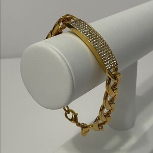Joan Rivers Gold Tone ID Bracelet